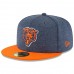 Men's Chicago Bears New Era Navy/Orange 2018 NFL Sideline Home Historic 59FIFTY Fitted Hat 3058381